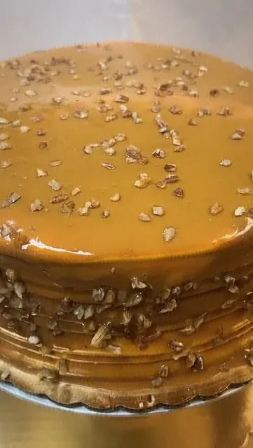 A cake from the bakery